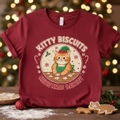 Kitty biscuits christmas Bakery Cat meme T-Shirt Tシャツ