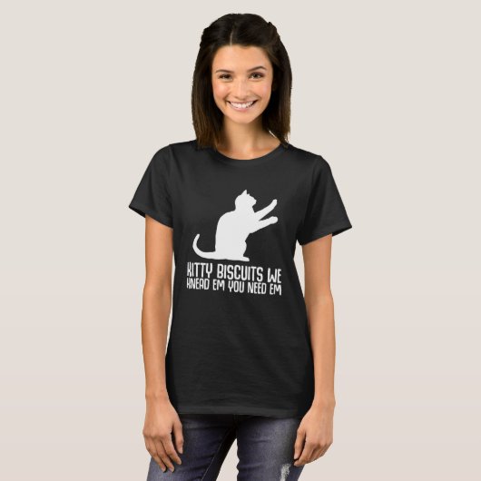 Kitty biscuits we knead em you need em tシャツ (正面フル)