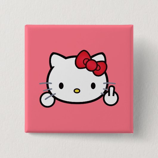 Kitty Button 缶バッジ (正面)