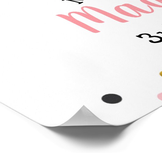 Kitty Catウェルカムサイン ポスター (角)