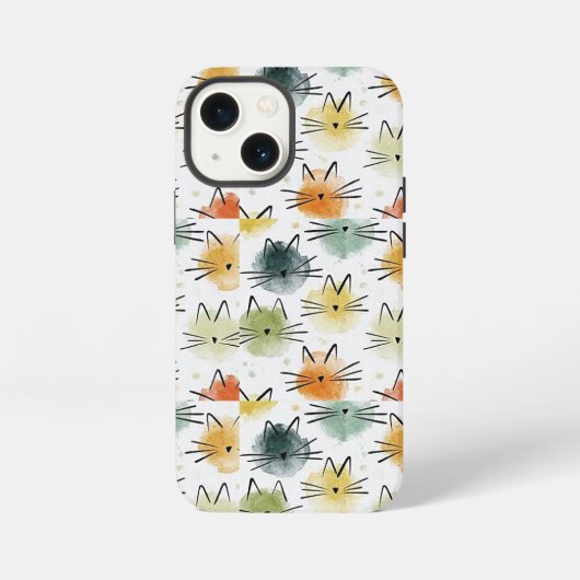 Kitty CatタフApple iPhone 13ミニケース iPhoneケース (裏面)