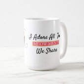 Kitty Catハート尾ニャアを大好き コーヒーマグカップ (正面右)