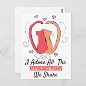 Kitty Catハート尾ニャアを大好き ポストカード (正面/裏面)