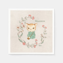 Kitty Catフローラパーソナライズされた名ガーリーKitten