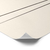 Kitty Catミニマリストのラインアート ポスター (角)