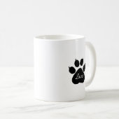Kitty Cat写真、名前、Pawprint コーヒーマグカップ (正面右)