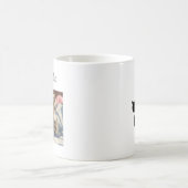 Kitty Cat写真、名前、Pawprint コーヒーマグカップ (中央)