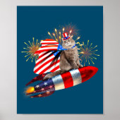 Kitty Cat 7月4日ロケットFireworks USA ポスター (正面)
