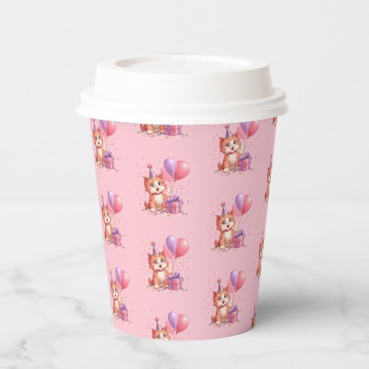 Kitty Cat Celebration Birthday 紙コップ (左)