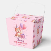 Kitty Cat Celebration Birthday Favor Box フェイバーボックス (正面)