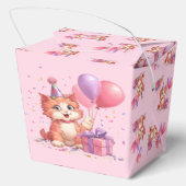 Kitty Cat Celebration Birthday Favor Box フェイバーボックス (裏面)