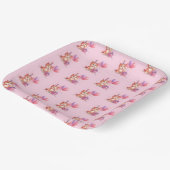 Kitty Cat Celebration Birthday Paper Plate ペーパープレート (傾斜あり)