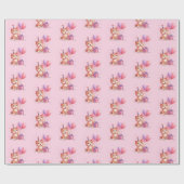 Kitty Cat Celebration Birthday Wrapping Paper ラッピングペーパー (フラット)
