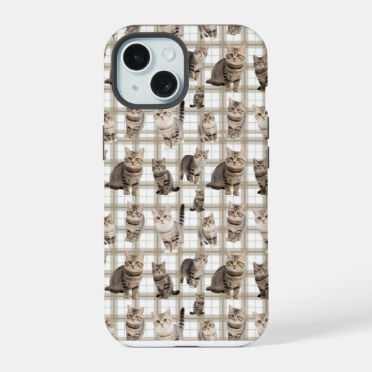 Kitty Cat iPhone 15ケース (裏面)