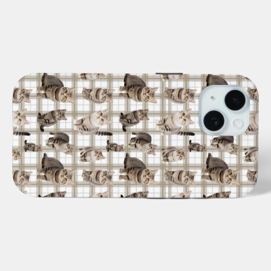 Kitty Cat iPhone 15ケース Case-Mate iPhoneケース (裏面 (横))