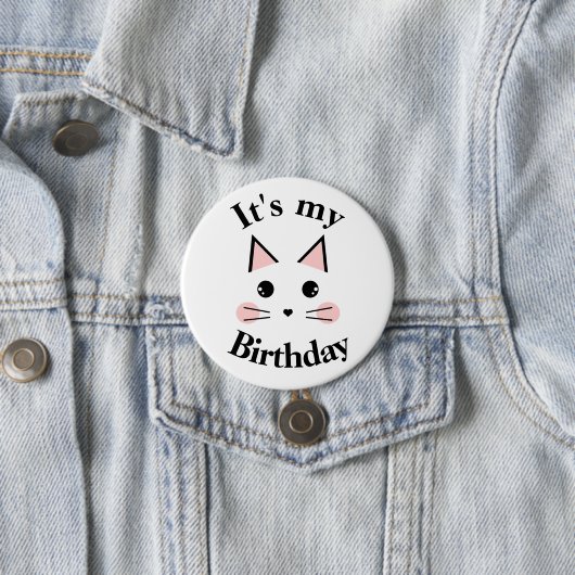 Kitty Cat It's My誕生日 缶バッジ (インサイチュ)