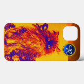 KITTY CAT,KITTEN YELLOW BLUE GATESバラジェムモノグラム Case-Mate iPhoneケース (裏面 (横))