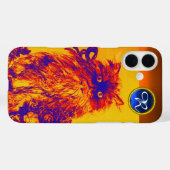 KITTY CAT,KITTEN YELLOW BLUE GATESバラジェムモノグラム Case-Mate iPhoneケース (裏面 (横))