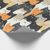 Kitty Cat-mouflage Cat Camo Wrapping Paper ラッピングペーパー (角)