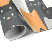 Kitty Cat-mouflage Cat Camo Wrapping Paper ラッピングペーパー (ロールコーナー)