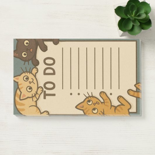 Kitty Cat Pad To Do List ポストイット (オフィス)