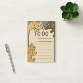 Kitty Cat Pad To Do List ポストイット (オフィス)
