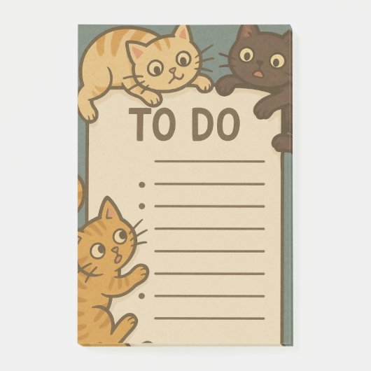 Kitty Cat Pad To Do List ポストイット (正面)