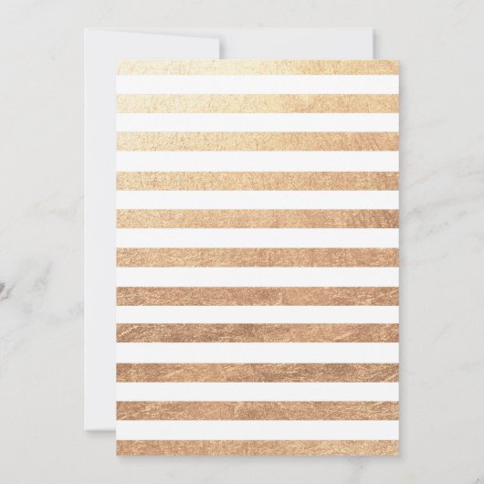 Kitty Cat Pink金ゴールド誕生会写真 招待状 (裏面)