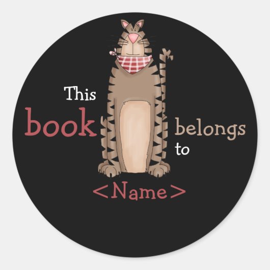 Kitty Catsブックシール ラウンドシール (正面)