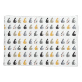 Kitty Cats Bowl 枕カバー (裏面)