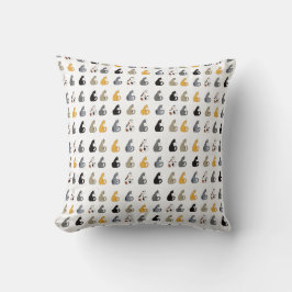 Kitty Cats Throw Pillow クッション