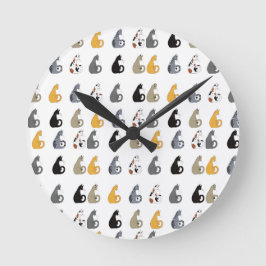 Kitty Cats Wall Clock ラウンド壁時計