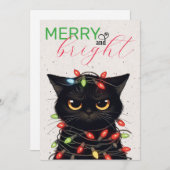 Kitty Christmas Lights シーズンカード (正面/裏面)