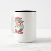 Kitty Claus, 15 oz Two-Tone Coffee Mug ツートーンマグカップ (正面左)