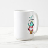 Kitty Cone Cute Cat Ice Cream Kawaii コーヒーマグカップ (正面右)