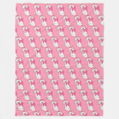 Kitty Fleece Blanket フリースブランケット (正面)