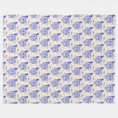 Kitty Fleece Blanket フリースブランケット (正面(横))