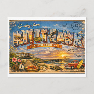 Kitty Hawk North Carolina Classic ポストカード