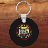 Kitty Kai - Hiss First - Slash Hard - No Mousie!  キーホルダー (正面)