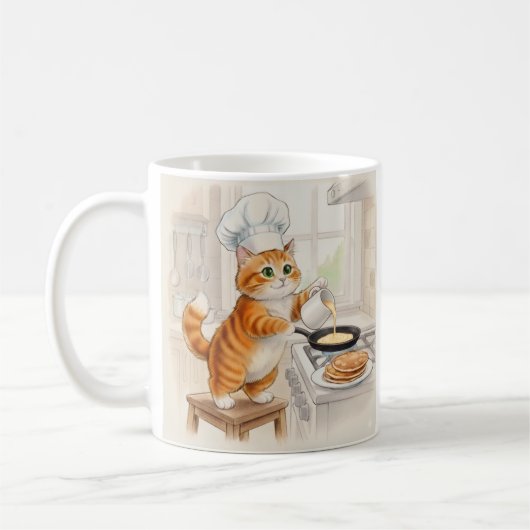Kitty Kitchen, Stickers コーヒーマグカップ (左)