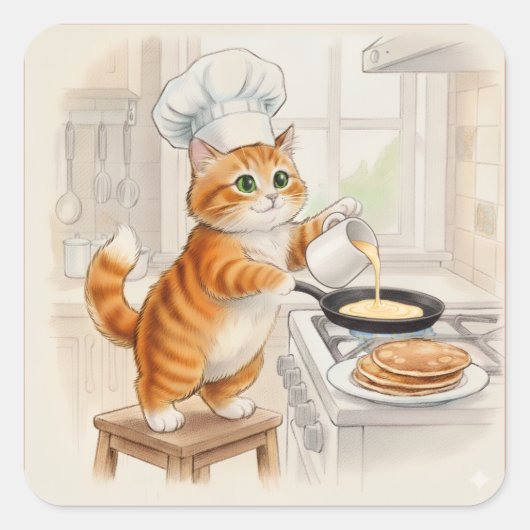 Kitty Kitchen, Stickers スクエアシール (正面)