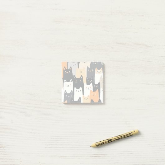 Kitty Kitty Kitty Post It Notes ポストイット (デスク上)