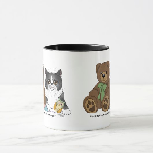 Kitty Not Pet マグカップ (中央)