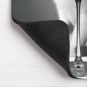 Kitty Peeking Through a Wine Glass マウスパッド (コーナー)