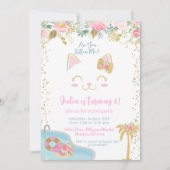 Kitty Pool Party Invitation 招待状 (正面)