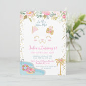 Kitty Pool Party Invitation 招待状 (スタンド正面)