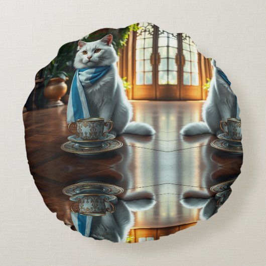 Kitty Round Pillow ラウンドクッション (裏面)