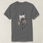 Kitty Skeleton Halloween Tシャツ (デザイン正面)