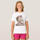 「Kitty & Teddy」かわいい猫Tシャツ Tシャツ (正面フル)