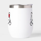 Kitty Thermal Wine Tumbler (左面)